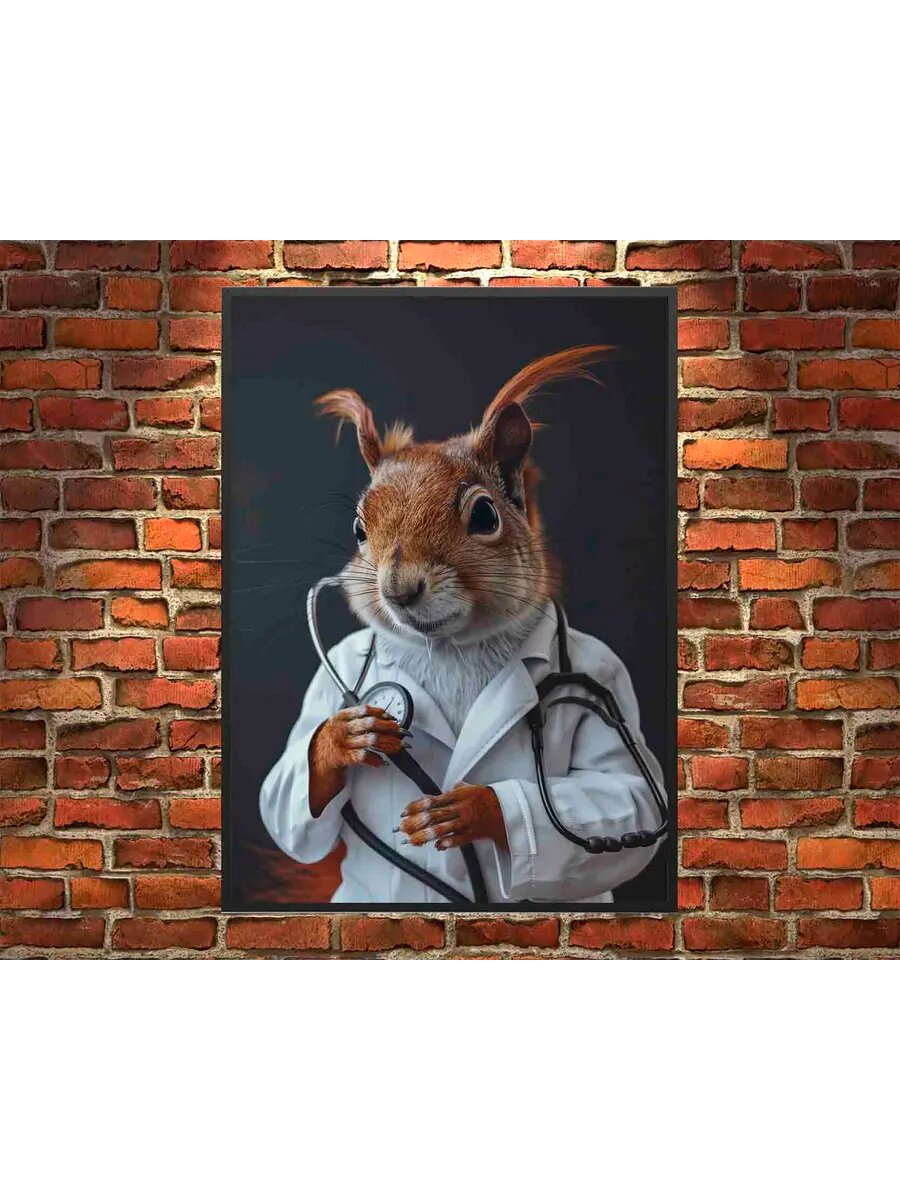 Беличий животный доктор 3, Плакат 30x42см