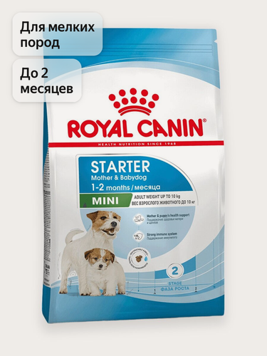 Изображение товара Сухой корм для щенков, беременных и кормящих собак Royal Canin Mini Starter Mother&Babydog для мелких пород, 1 кг