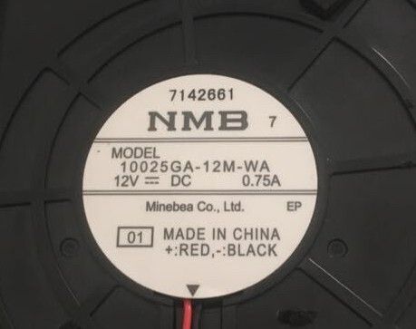 10025GA-12M-WA 12V 0.75A NMB центробежный турбинный вентилятор