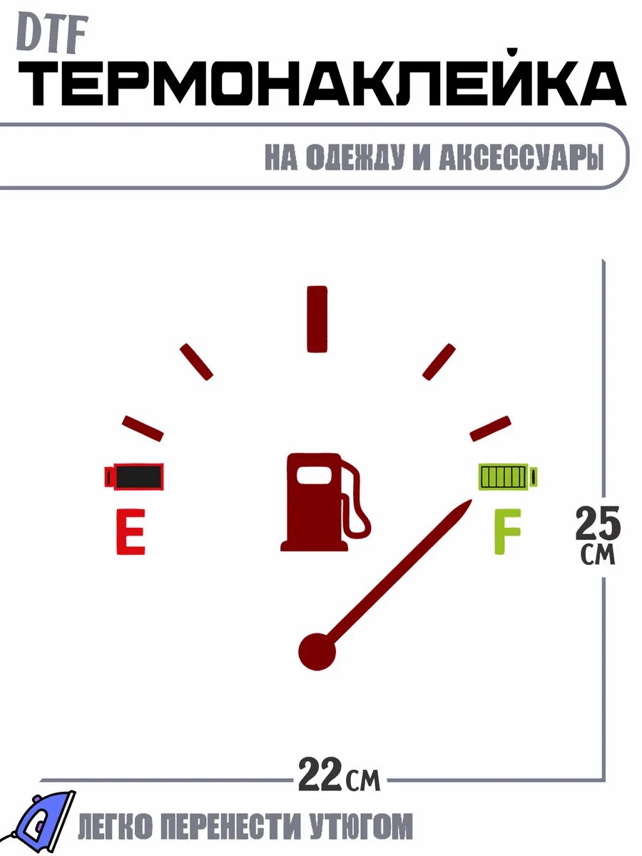 Термонаклейка топливо автомобиль
