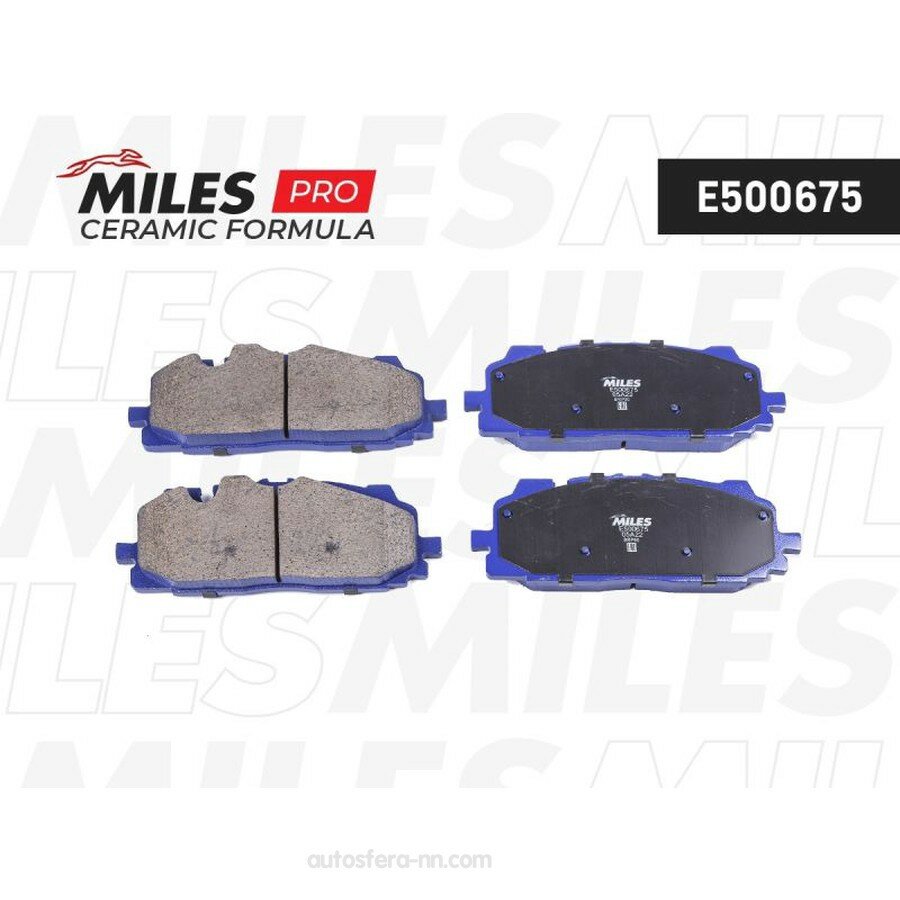 MILES E500675 Колодки тормозные передние (Смесь CERAMIC серия PRO) AUDI Q7 15- (TRW GDB2158) E500675