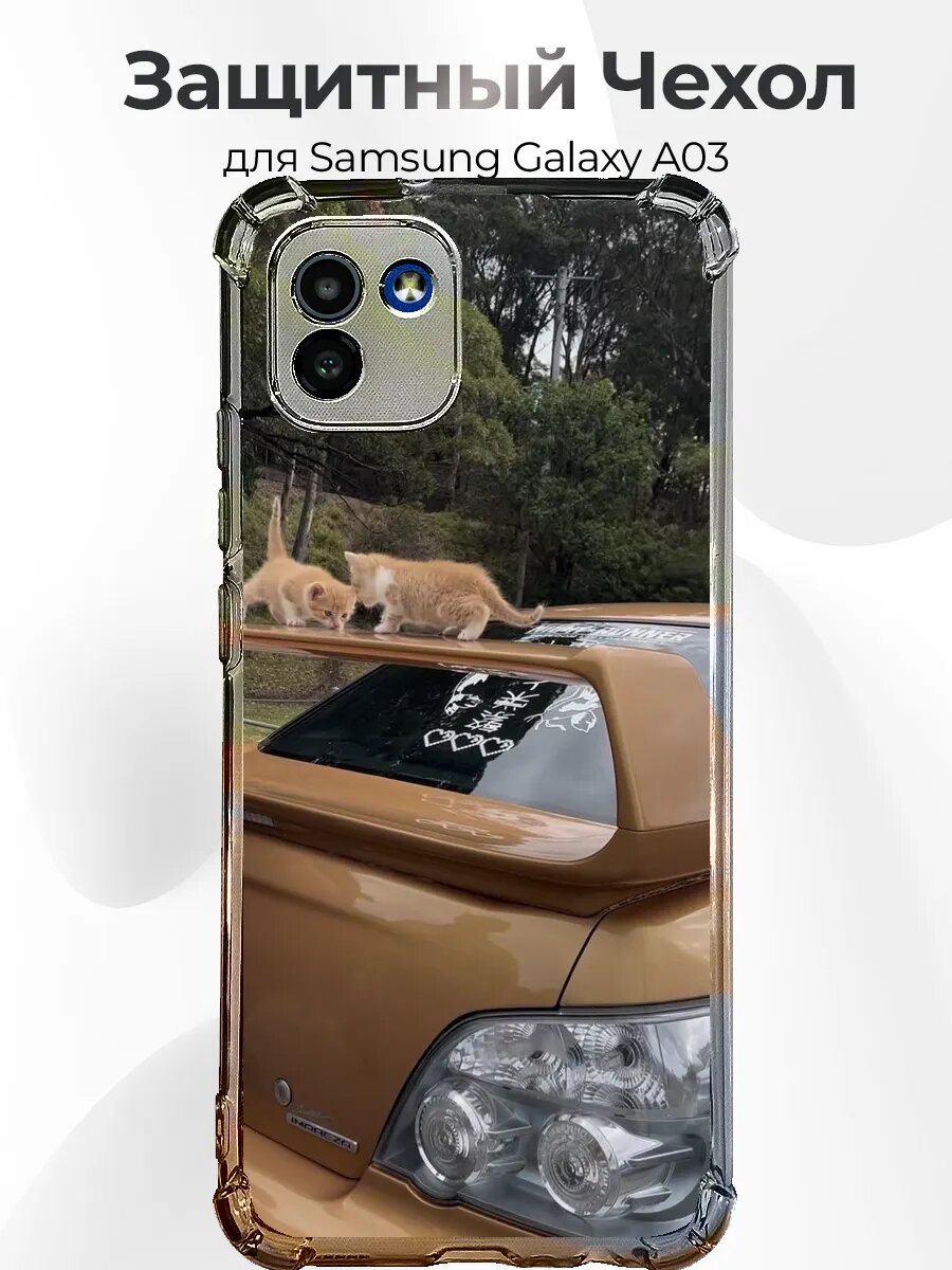 Samsung A03 Subaru Impreza STI с котятами
