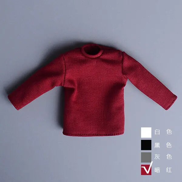JIAOU DOLL 1/12 Мужская фланелевая толстовка для фигурки солдата shirt 1