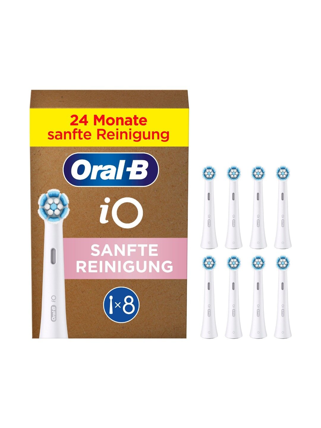 Насадки для электрической зубной щётки Oral-B iO Gentle Care, 8 шт.