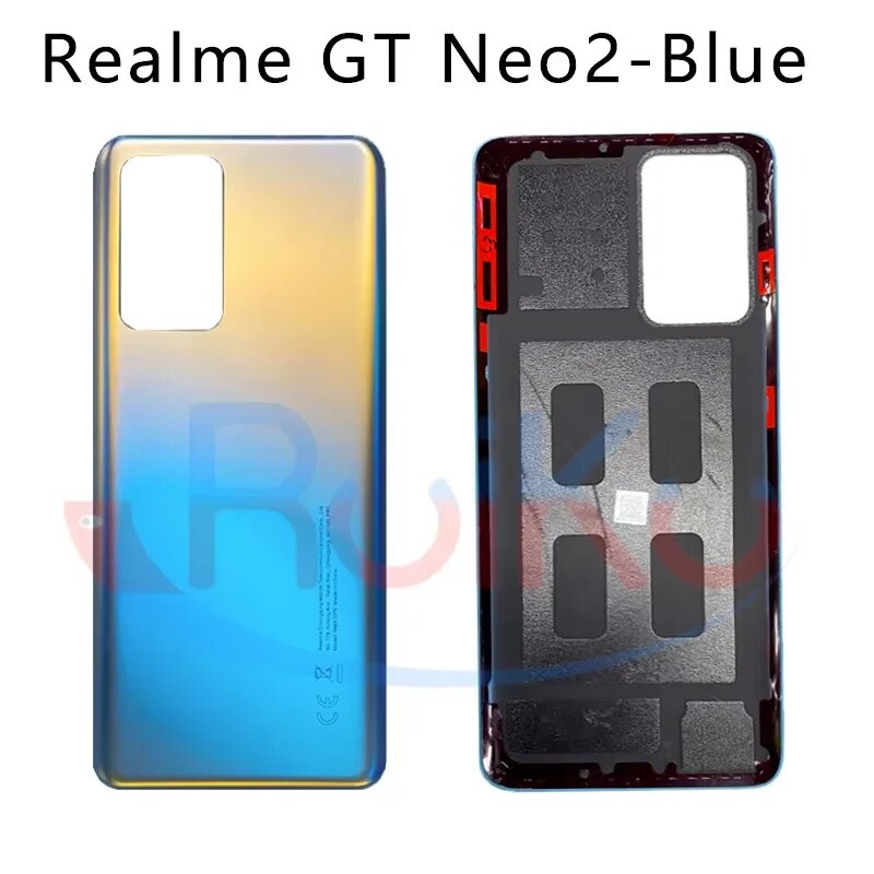 Крышка Realme GT Neo2 Blue, задняя панель