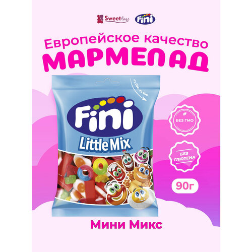 фото Мармелад fini "мини микс", жевательный, без глютена, натуральный, 90г