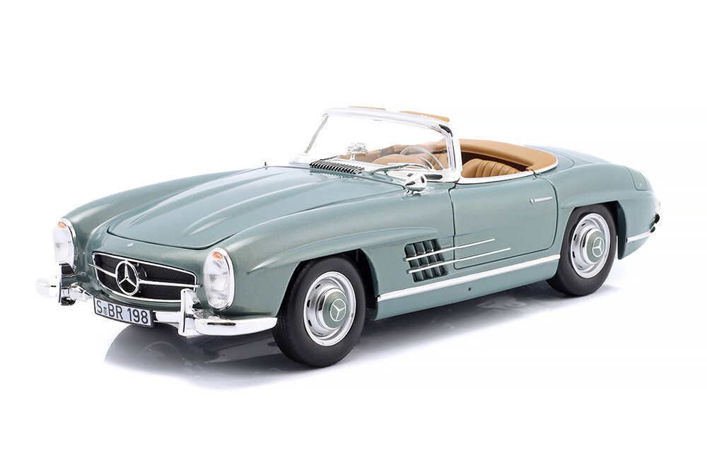Модель коллекционная NOREV Mercedes 300 sl W198II roadster 1957-1963 light green metallic