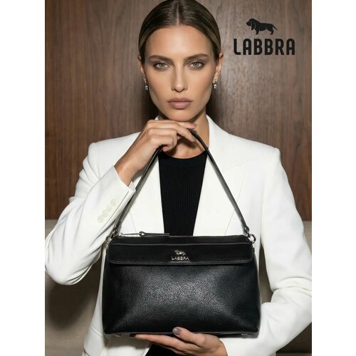 фото Сумка labbra, фактура тиснение, black