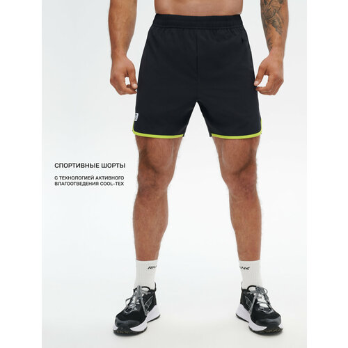 фото Шорты спортивные rank edge 7in shorts, размер xxl, черный/зеленый