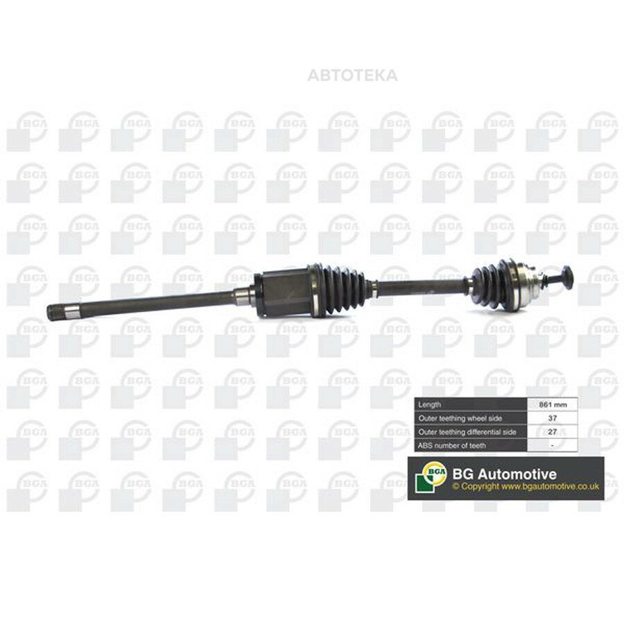 Привод в сборе BMW 5 (F10)/6 Coupe (F13) 2.0D перед. прав. BGA DS0903R