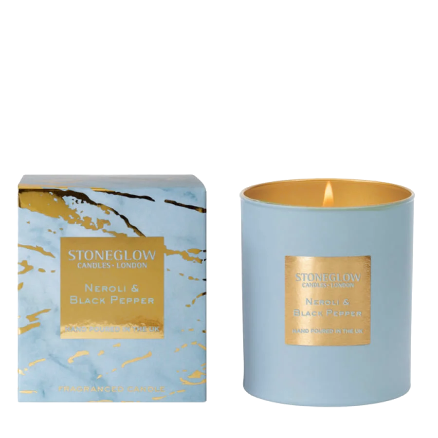 Парфюмированная свеча Neroli and Black Pepper 220 гр - Стоунглоу Нероли Черный Перец