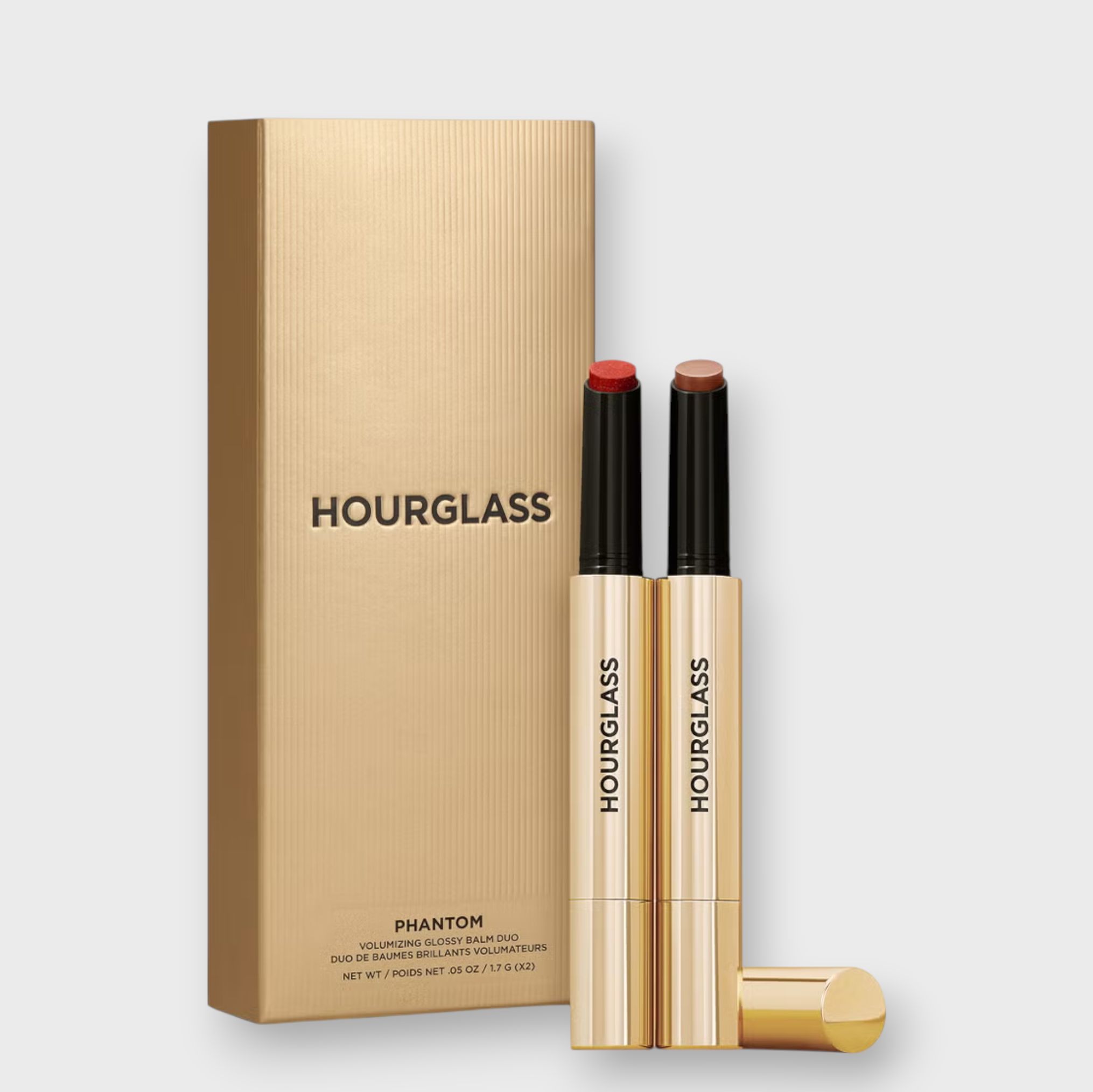 HOURGLASS Набор бальзамов для губ Phantom Volumising Glossy Balm Duo (Trace/Mystic)