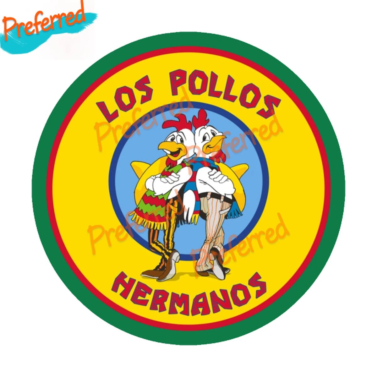 Наклейка Los Pollos Hermanos, цвет B, 15 см