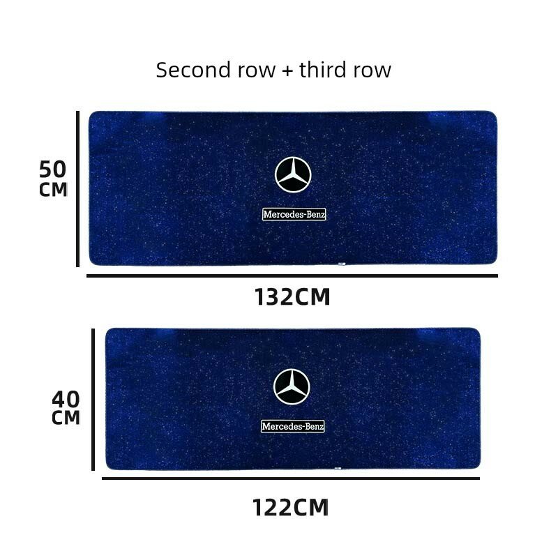 Коврики с звездным узором для второго и третьего ряда сидений в Mercedes V-Class V300/V260 7-местный бизнес-автомобиль,