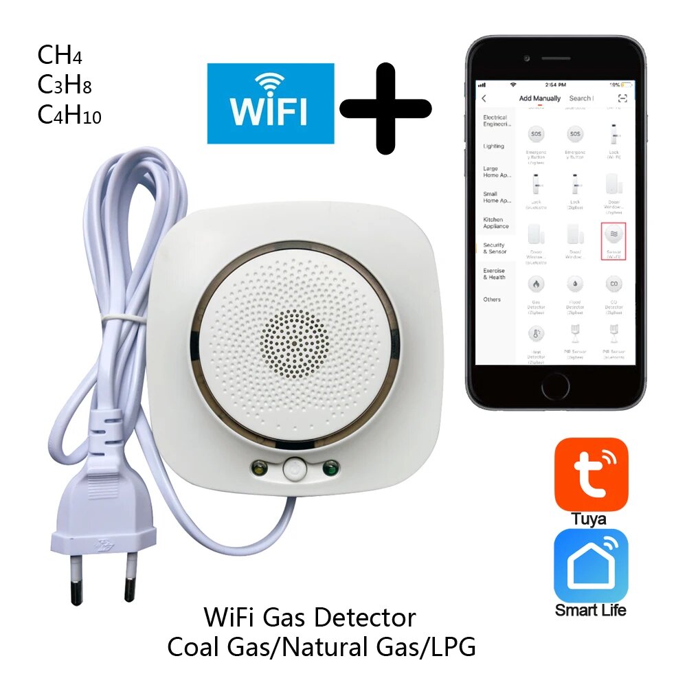 Газовый детектор SAIFULI WIFI-818 WIFI gas sensor