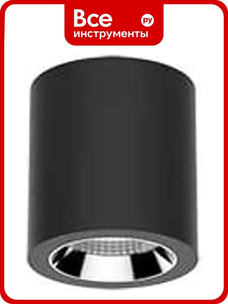 Светодиодный светильник VARTON DL-02 Tube накладной 125х135 мм 18 Вт 4000 K 35 RAL9005 черный муар DALI V1-R0-T0113-20D01-2001840