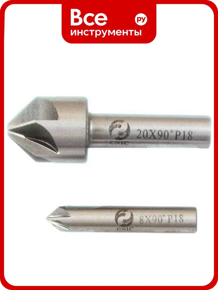 Зенковка CNIC d 20,0х24.0х 60 конус 90гр dхв=10мм Р18 ц/х Z=6 52153