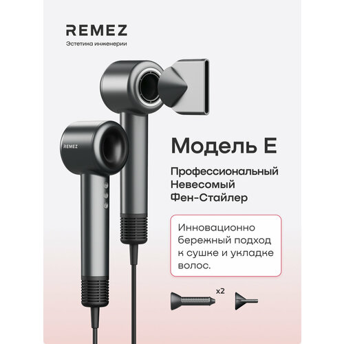 фото Профессиональный фен-стайлер с насадками remez model e rmb-701