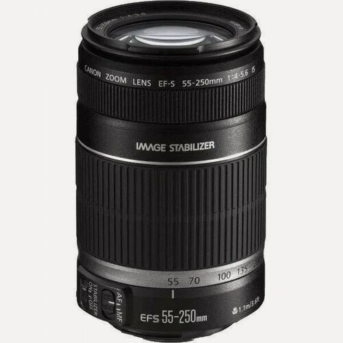 Изображение товара Объектив Canon EF-S 55-250mm f/4-5.6 IS, телеобъектив, стабилизация изображения