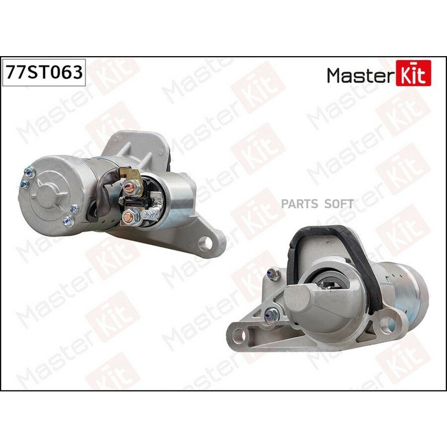 Стартер Nissan Qashqai I(J10, NJ10), X-Trail II(T31) 07-13, Renault Fluence(L3_) 10- (1,0kW) MASTERKIT 77ST063 | цена за 1 шт