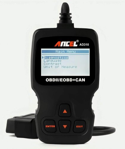 Изображение товара Автосканер Ancel AD310, с ЖК-дисплеем, поддержка 8 языков, USB