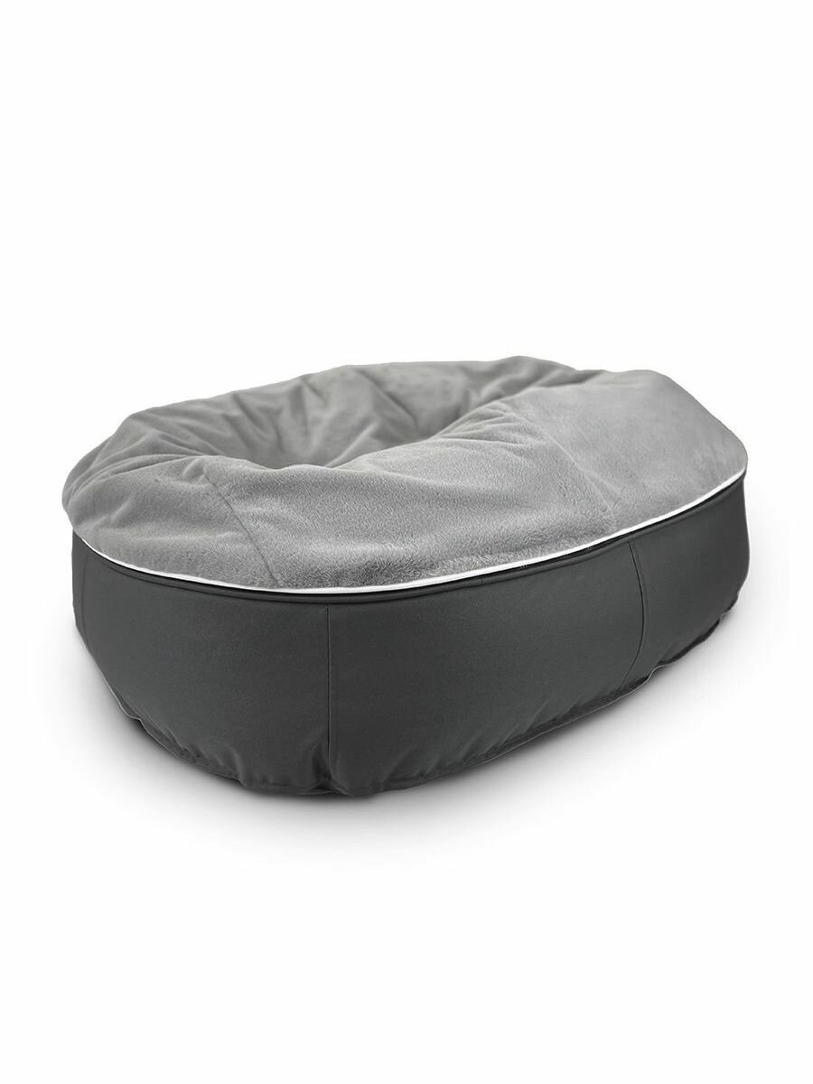Лежанка для кошек Pet Lounge Small - Dark Grey Rabbit (темно-серый), со съемным чехлом, размер S - 50х60 см