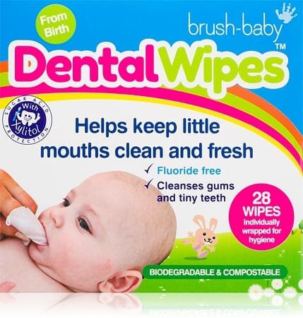 Зубная щетка Brush Baby DentalWipes для детеи унисекс, 28 шт