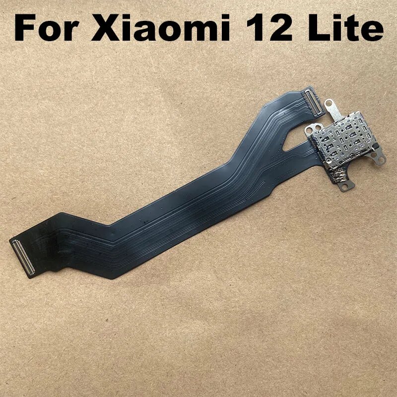 Для Xiaomi 12 Lite USB-порт для зарядки док-станции, разъем для микрофона/разъем основной материнской платы, гибкий кабель с микросхемой