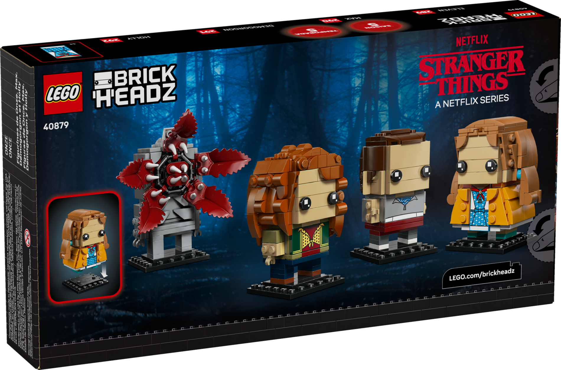 Конструктор LEGO BrickHeadz Очень странные дела: Одинадцать, Макс, Демогоргон и Холли 40879, 584 деталей, от 10 лет — фото 1