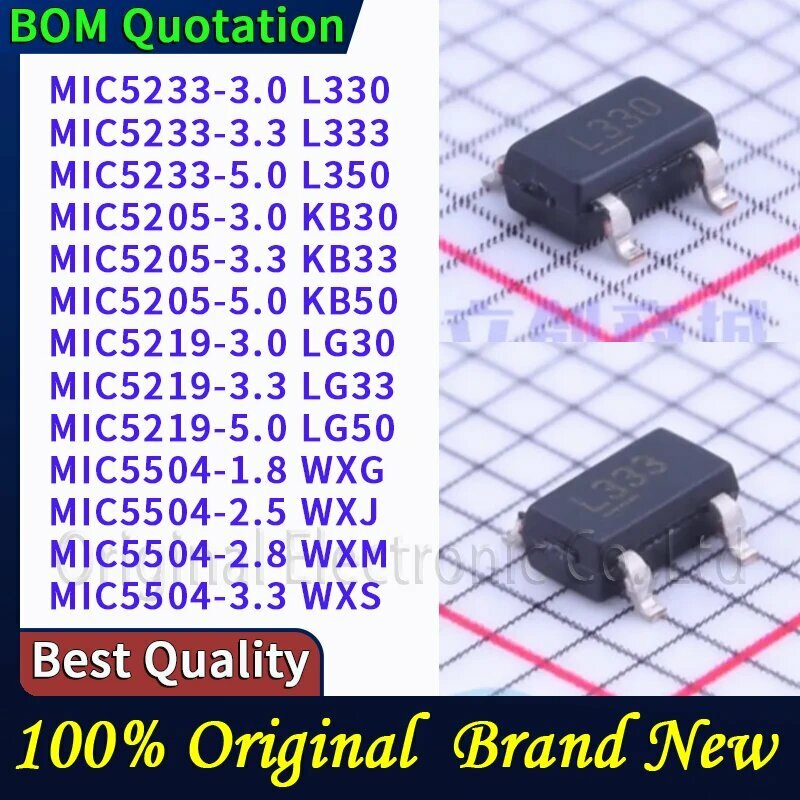 Запчасть MIC5205-3.3 KB33, 5шт
