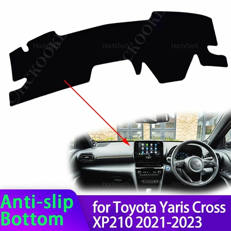 Чехол приборной панели для Toyota Yaris Cross XP210 2021-2023, защитная крышка из полиэстера для защиты панели
