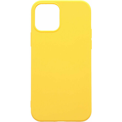фото Силиконовый чехол на apple iphone 12 / 12 pro / эпл айфон 12 / 12 про soft touch желтый bestluck