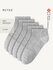 Носки MUTED, комплект, 5 пар, размер 35-37, серый