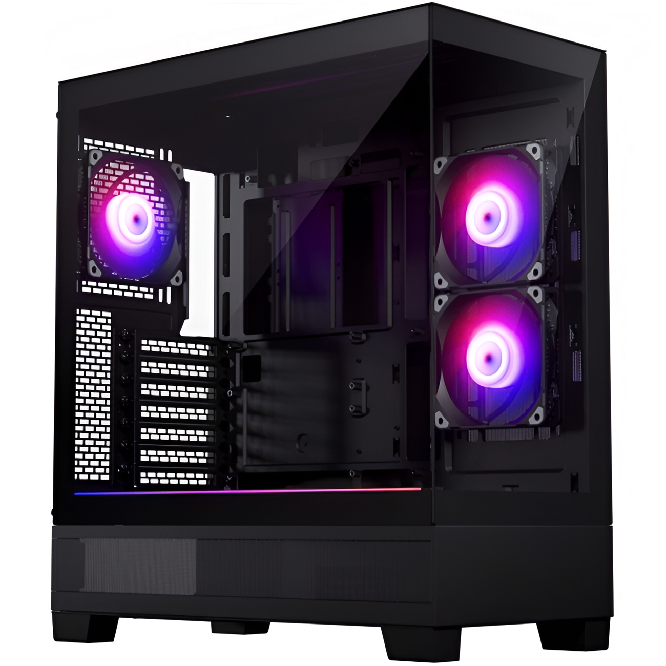 Корпус Midi-Tower PHANTEKS 523 XT View ARGB TG Black (PH-XT523V1_DBK01_RU)