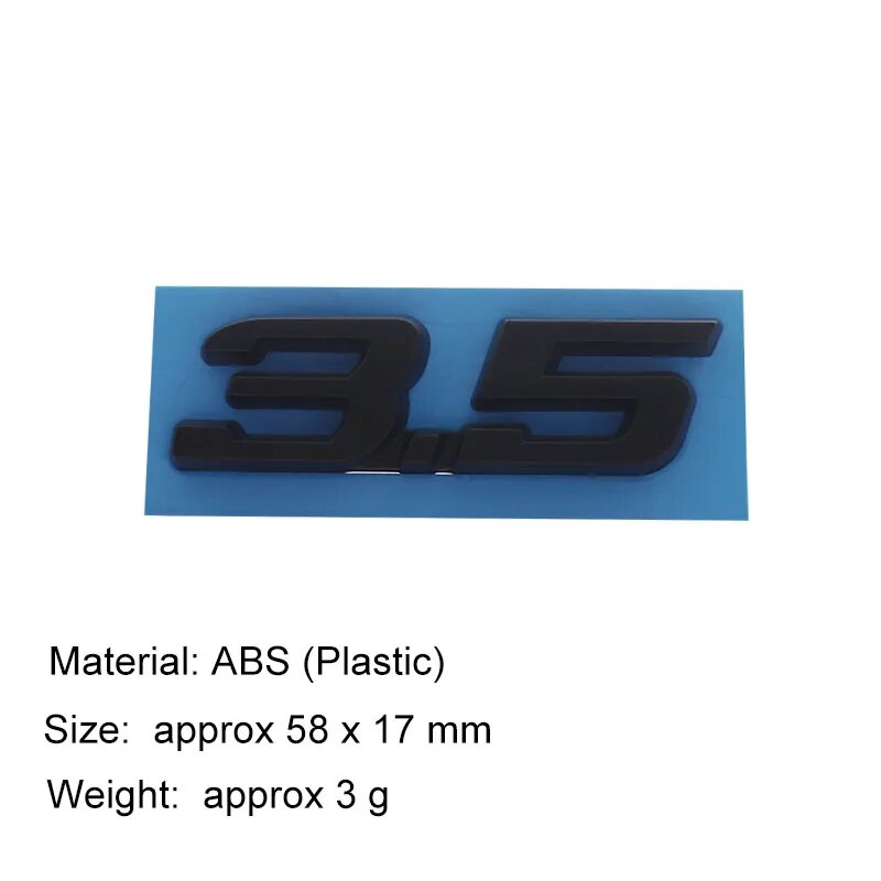 Логотип 3.5 ABS (черный) 58x17 мм