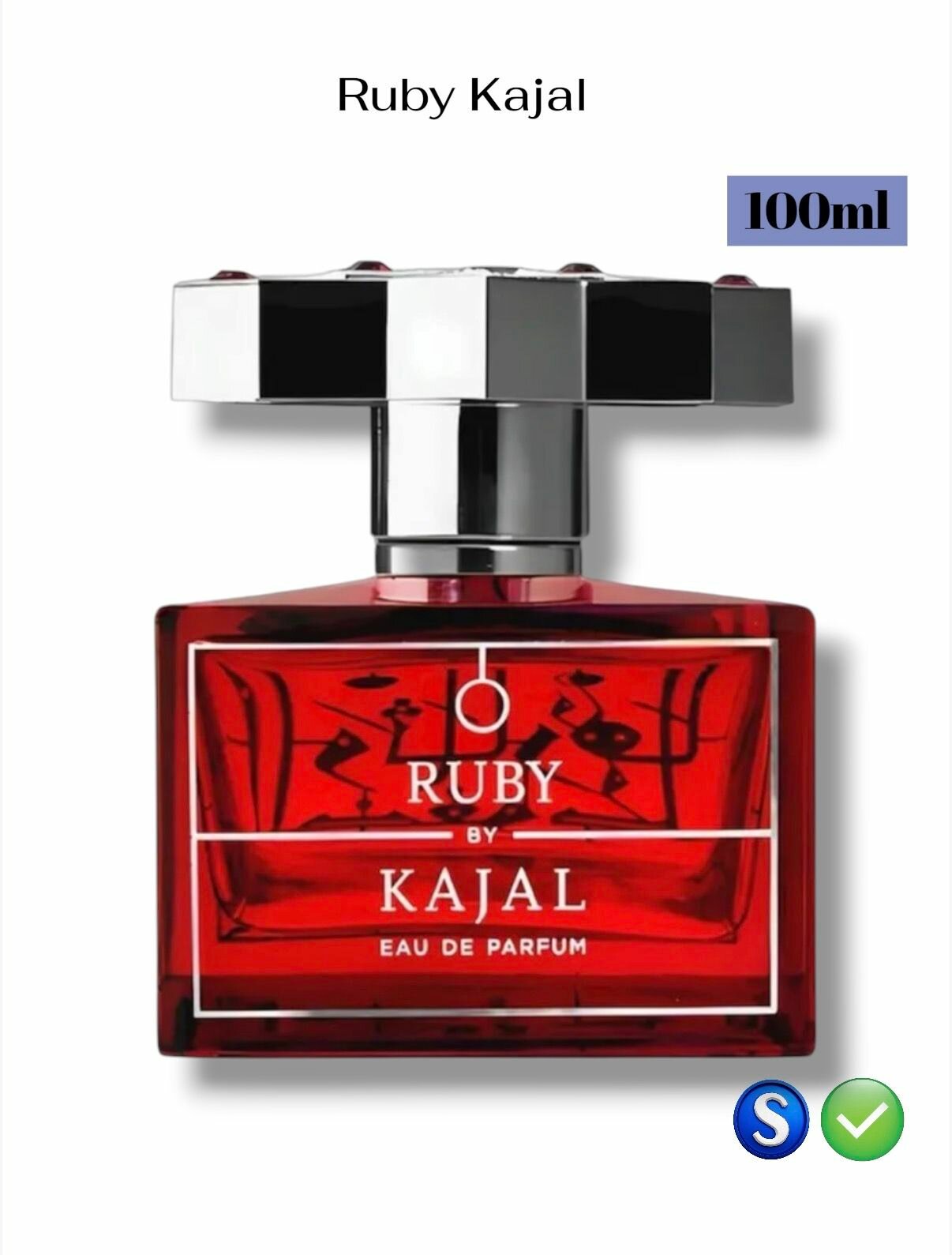 Парфюм унисекс Kajal Ruby, парфюмерная вода, стойкие духи, 100 мл