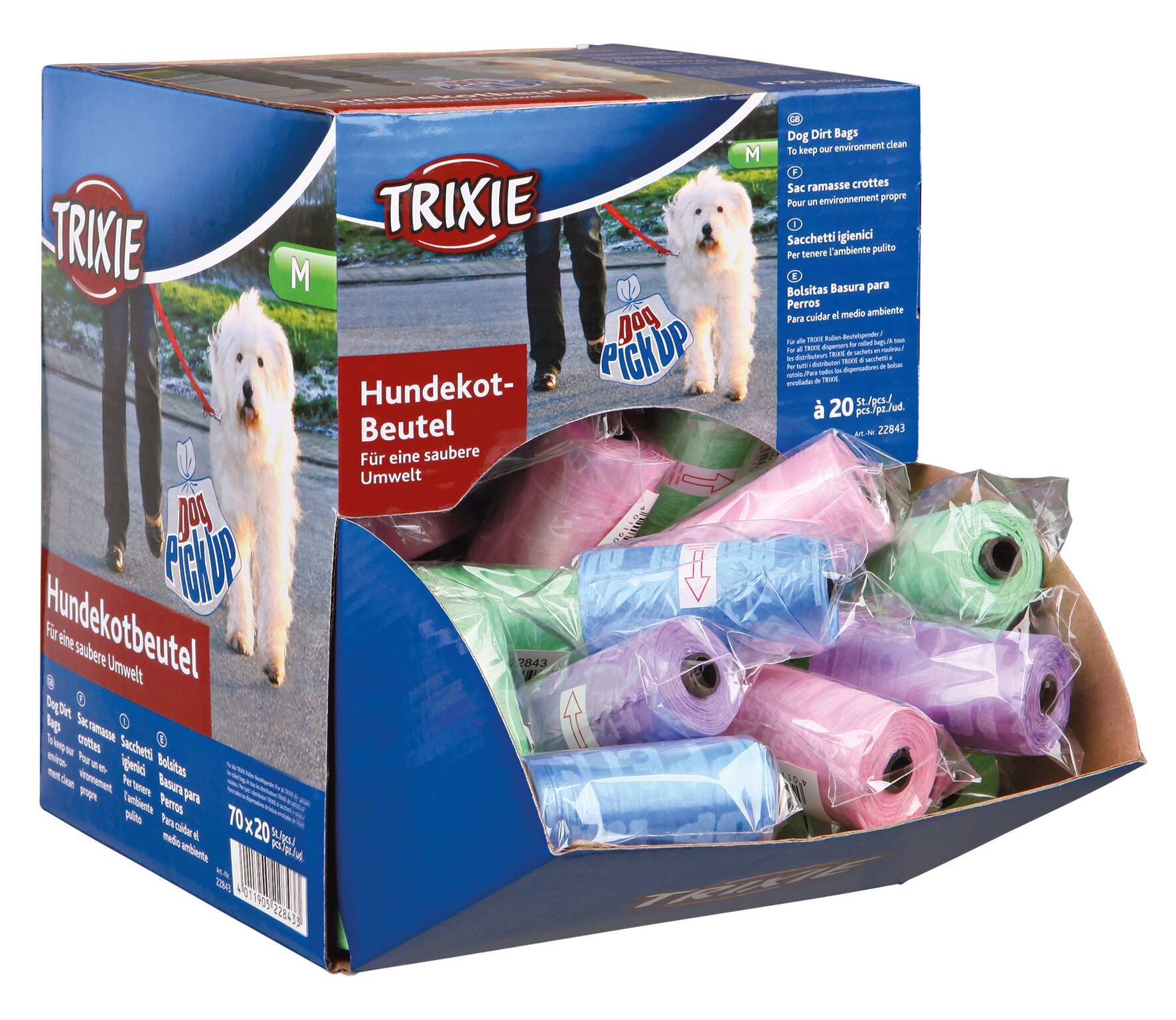 Пакеты для уборки за собаками, 70 рулонов по 20 шт, Trixie