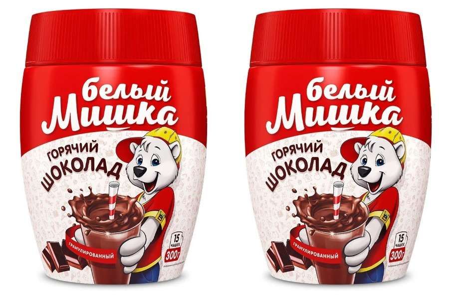 Белый Мишка Горячий шоколад гранулированный, 300 г, 2 шт