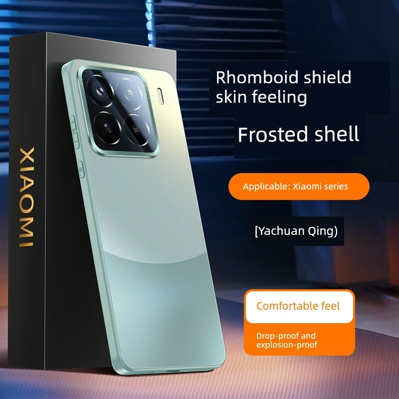Чехол Xiaomi 13 с защитой Dragon Crystal, матовая поверхность, янг-чжан синий - премиум чехол