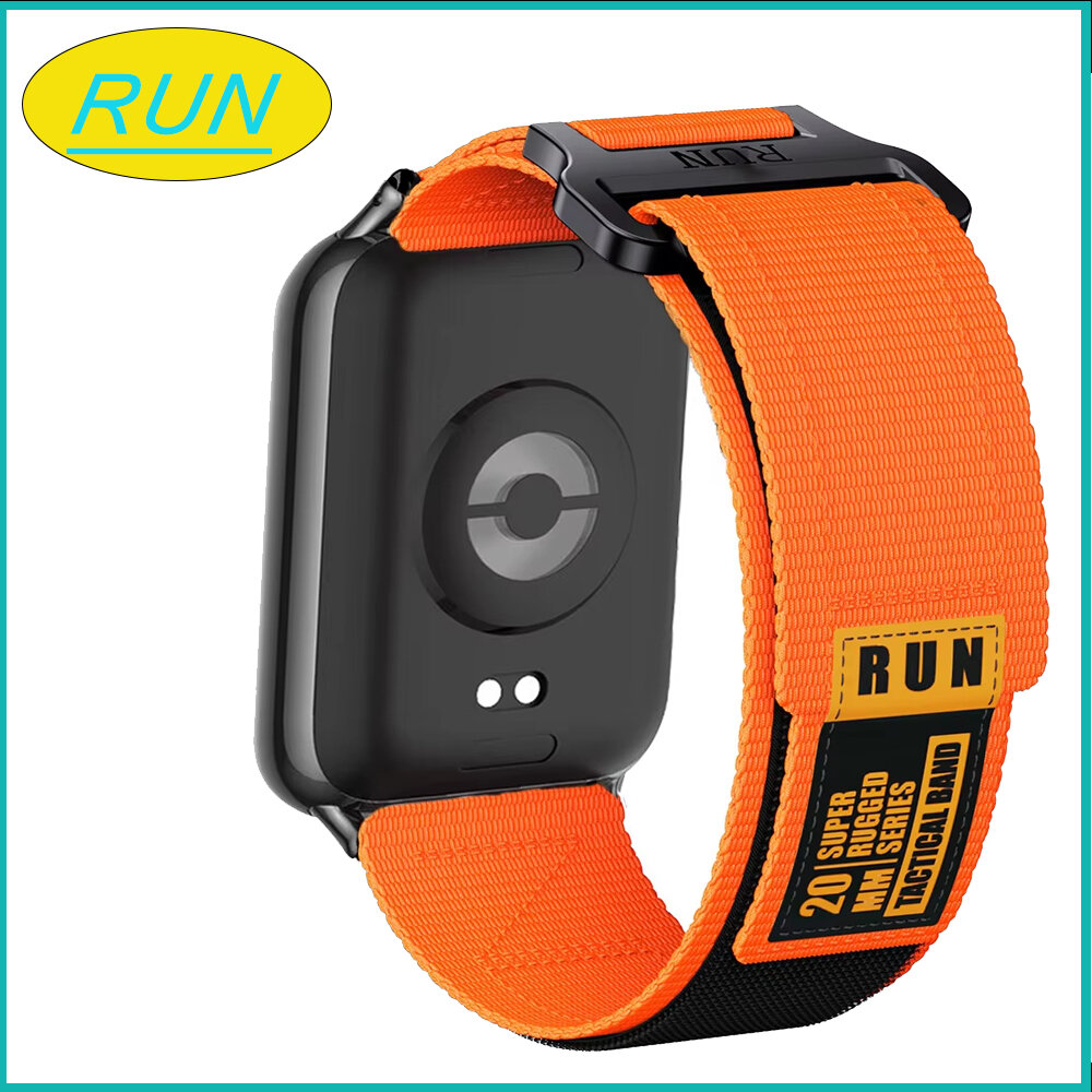 Тактический нейлоновый ремень для часов Xiaomi Redmi 6/5/4 Sport Band для Miband 9/8 pro Эластическая дыхающая заменная часовая лента