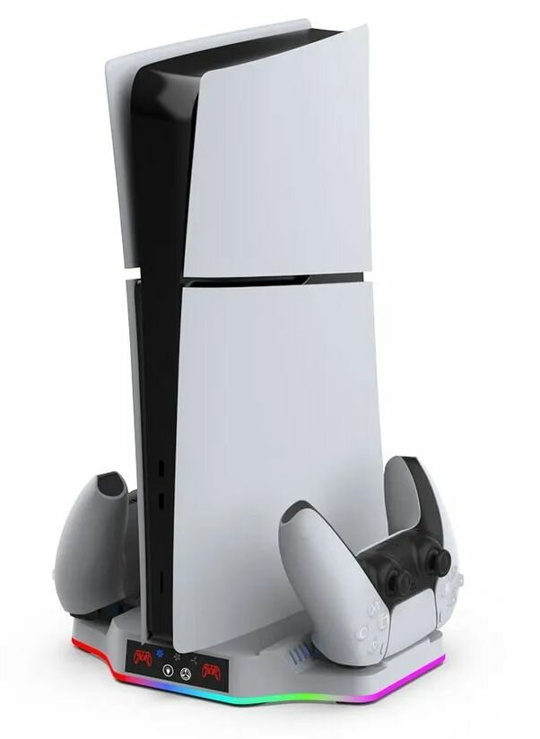 Многофункциональная подставка DOBE для PS5 c охлаждением и док-станцией