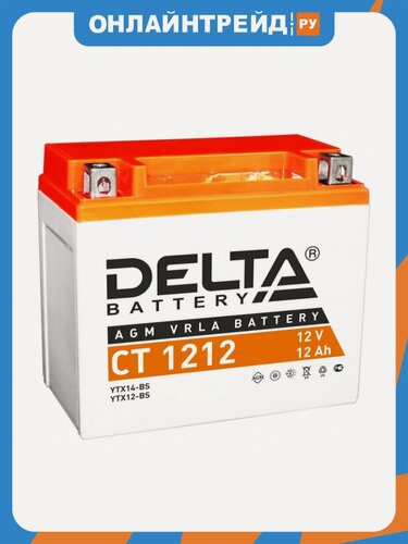 Изображение товара Аккумулятор Delta Battery DELTA CT 1212 прямая полярность 12 Ач