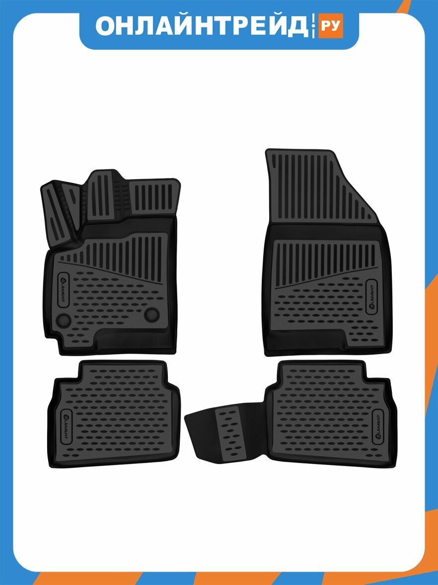Коврики 3D в салон Element для CHEVROLET Onix 2023-, седан, полиуретан, 4шт