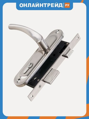 Изображение товара Замок цилиндровый в комплекте с ручкой Punto LOCKSET16. CRONA.4070-1 (KIT P16 4070 CRONA ) SN мат. никель