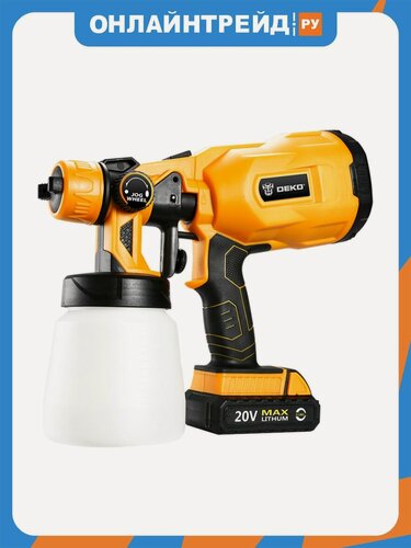 Изображение товара Краскопульт аккумуляторный Deko DKSG20K2, 800 мл (063-4180)