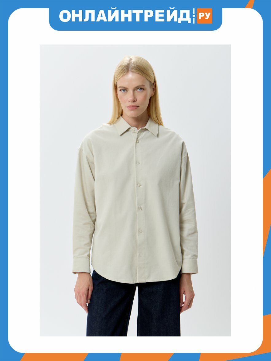Рубашка Lee Cooper LC-SHIRT-071WFW/MLK женская, цвет молочный, размер L