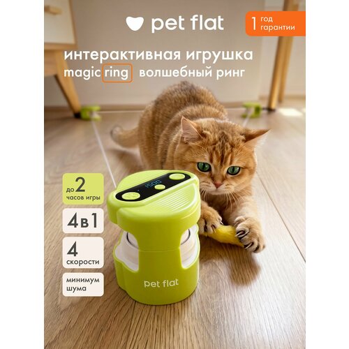 фото Интерактивная игрушка дразнилка для кошек магический ринг magic ring pet flat