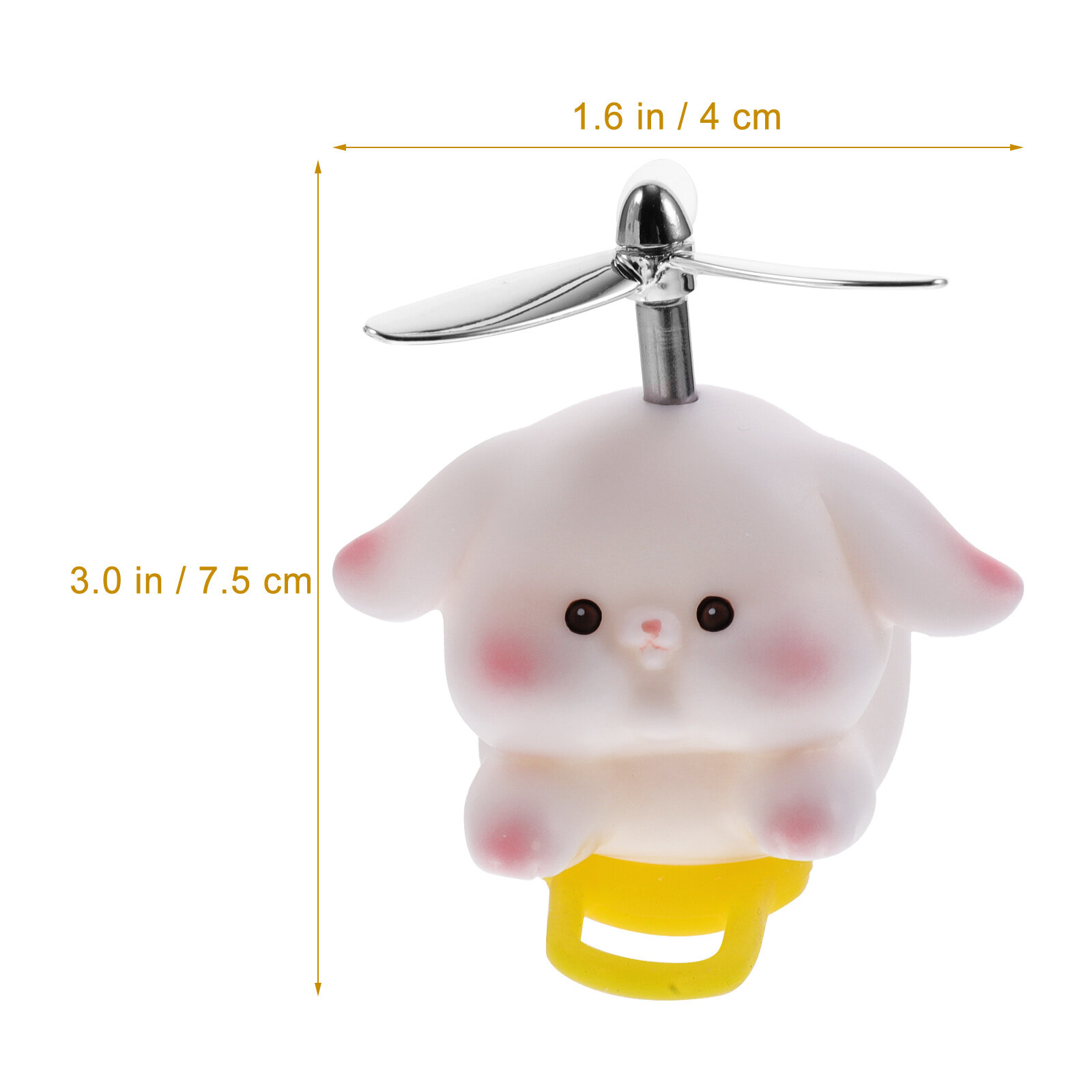 Украшение Для Велосипеда Кролик С Виниловым Вентилем 7.5X7.5CM