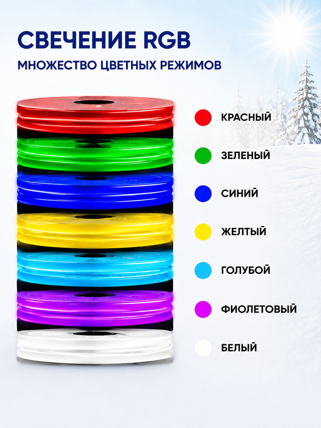 Неоновая лента светодиодная 20м RGB(готовый комплект). Яркая разноцветная Неоновая подсветка 80Led/m. степень защиты IP68 размер 18х21мм, освещение фасадов иллюминация дачных дорожек, свет на потолке