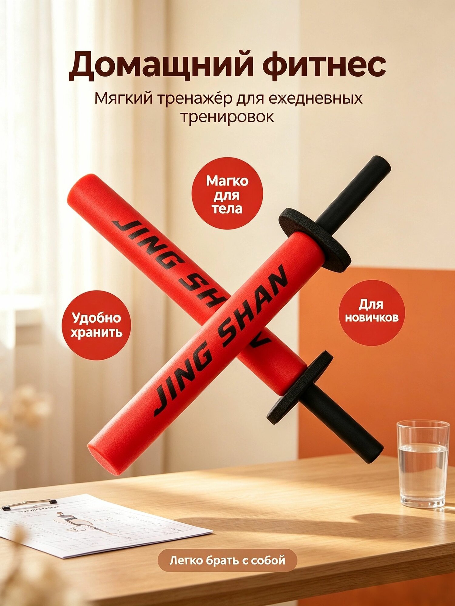 Меч игрушечный, мягкая тренировочная сабля 62 см-безопасное оружие из пены, для активных детских игр рыцарей и занятий тхэквондо дома.-резиновый меч детский для тренировок